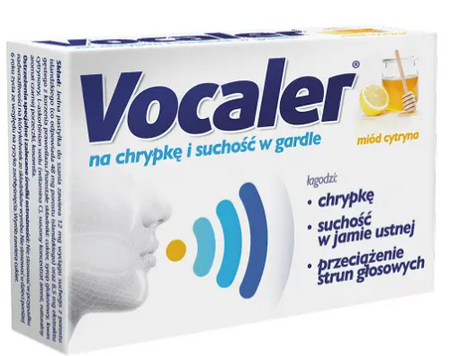 Vocaler miód cytryna 12 past.