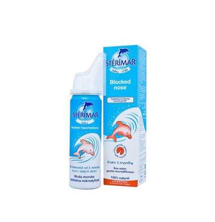 Sterimar Baby Zatkany nos, spray hipertoniczny z miedzią dla dzieci od 3 miesiąca życia 50ml
